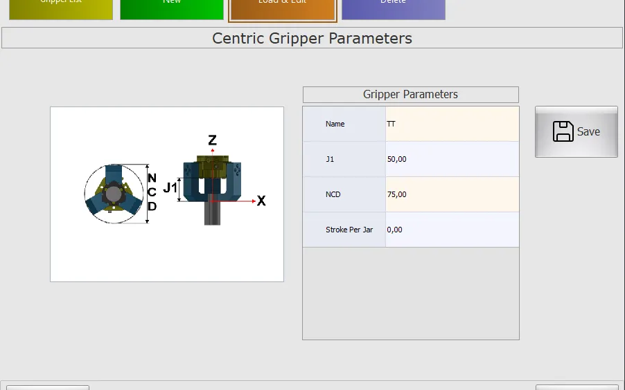 Station and Gripper Definition
